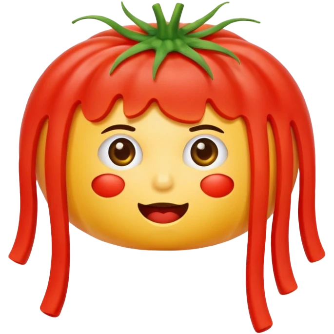 noodle with tomatoe emoji