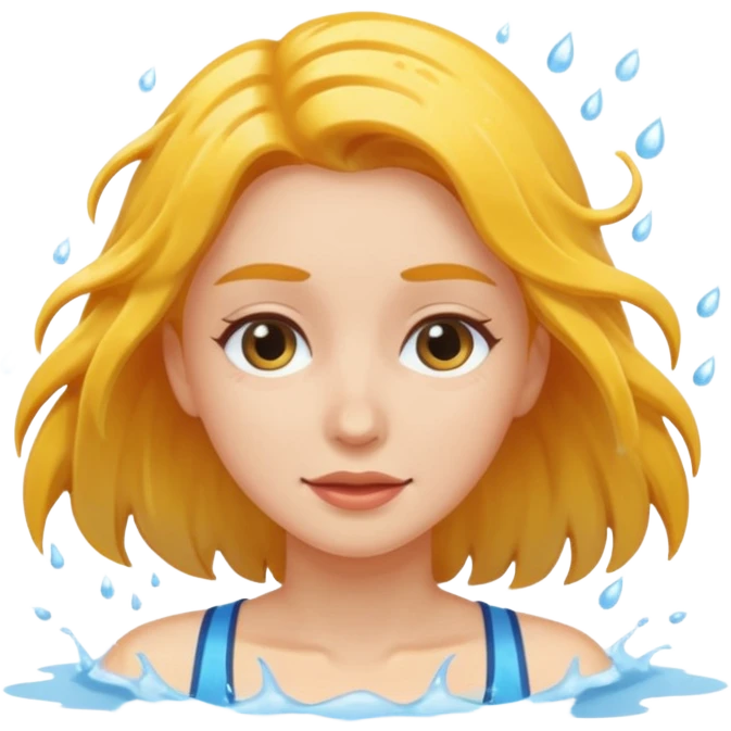 Woman splashing emoji