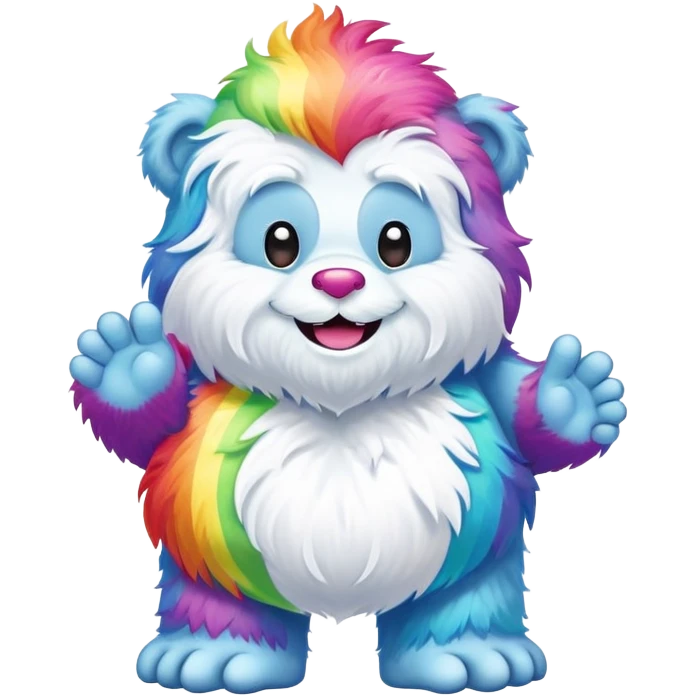  rainbow poop care bear  yeti emoji