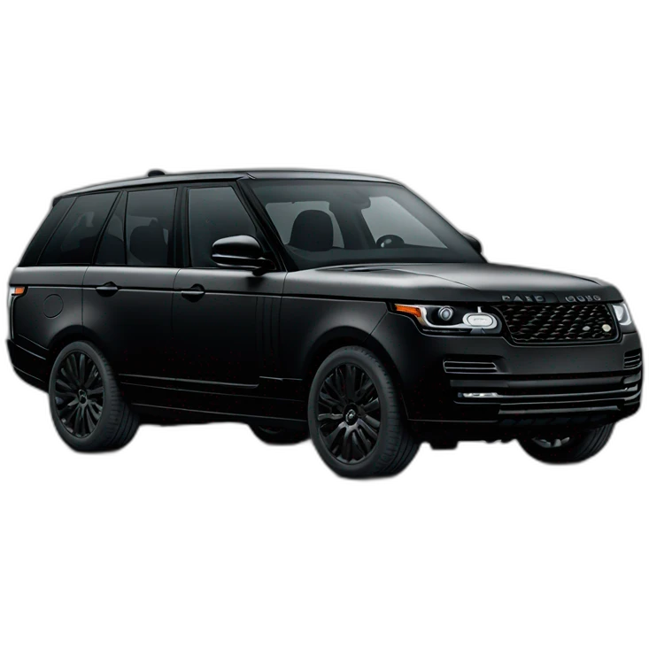 Range rover noir mat emoji
