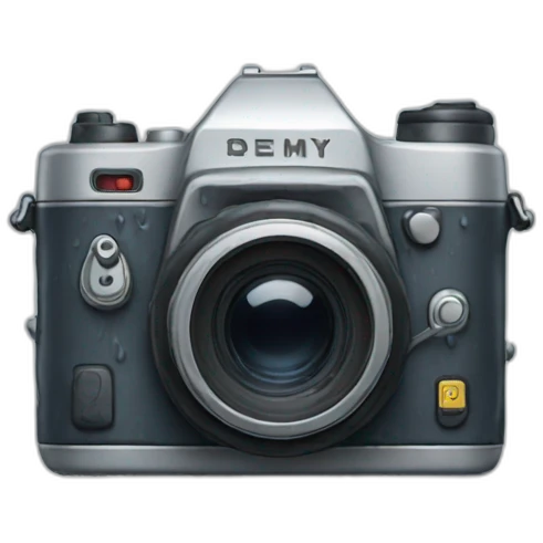 a camera in rain emoji