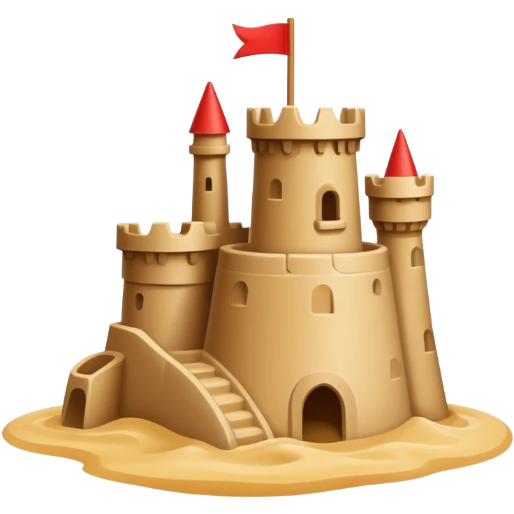 Sandcastle emoji