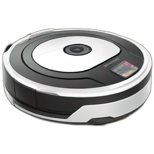 robot vacuum cleaner with cat emoji
