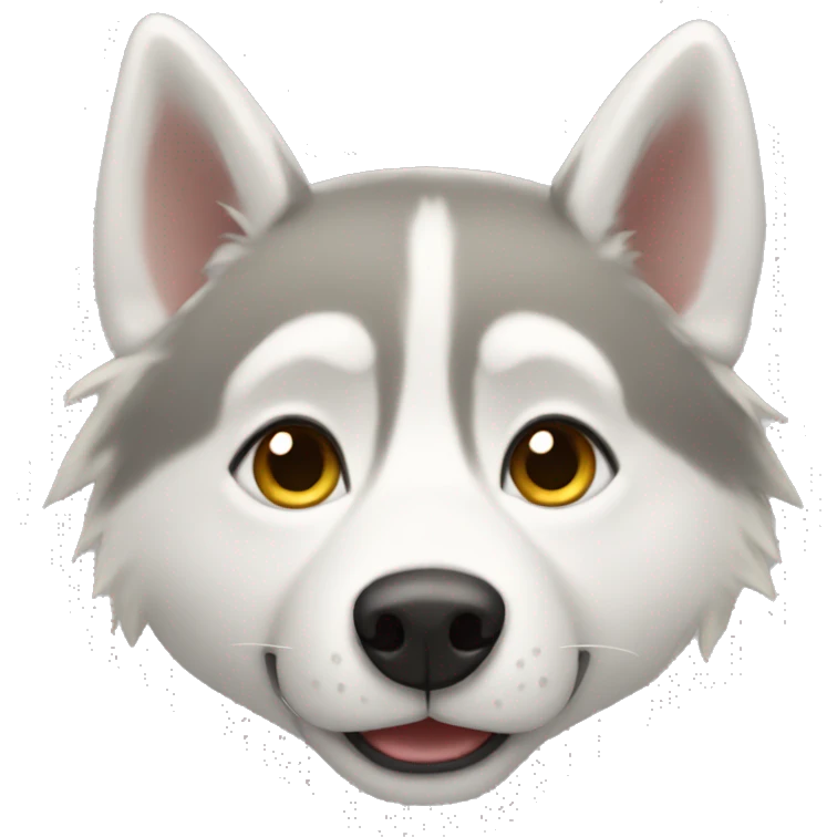blonde husky emoji