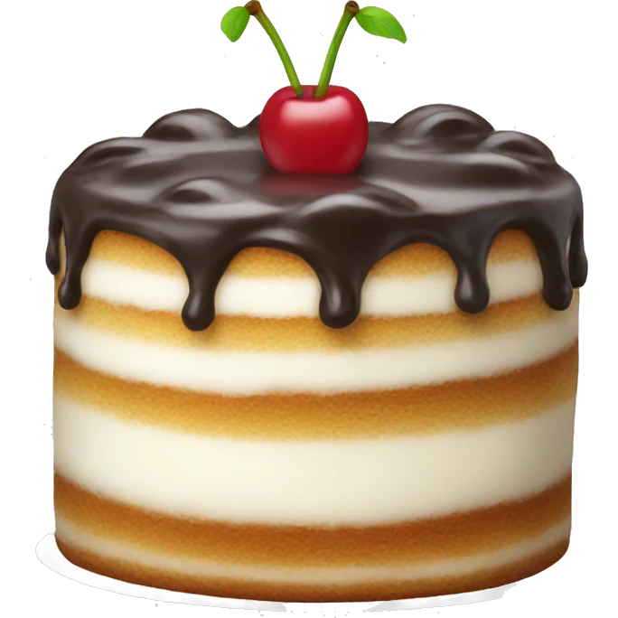 White cherry cake emoji