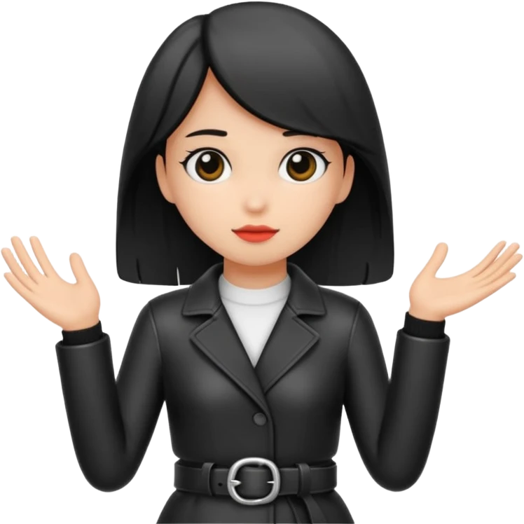 black leather belt in girls hand do not show face emoji