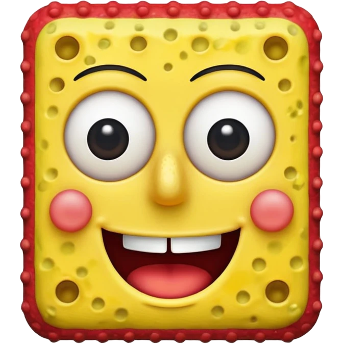 I want SpongeBob in red emoji