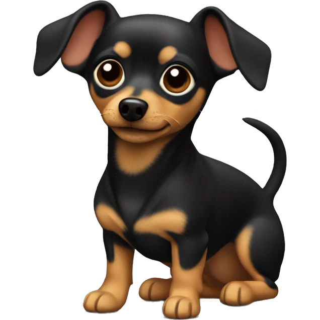 Chiweenie with darker fur emoji
