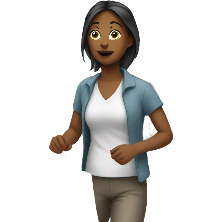 woman running errands emoji