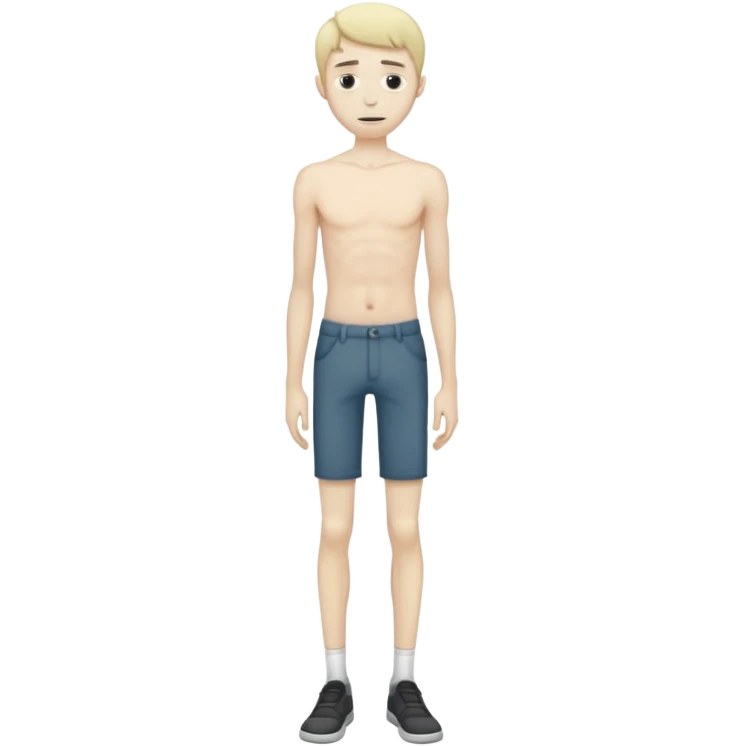 anorexic guy full skinny full body emoji