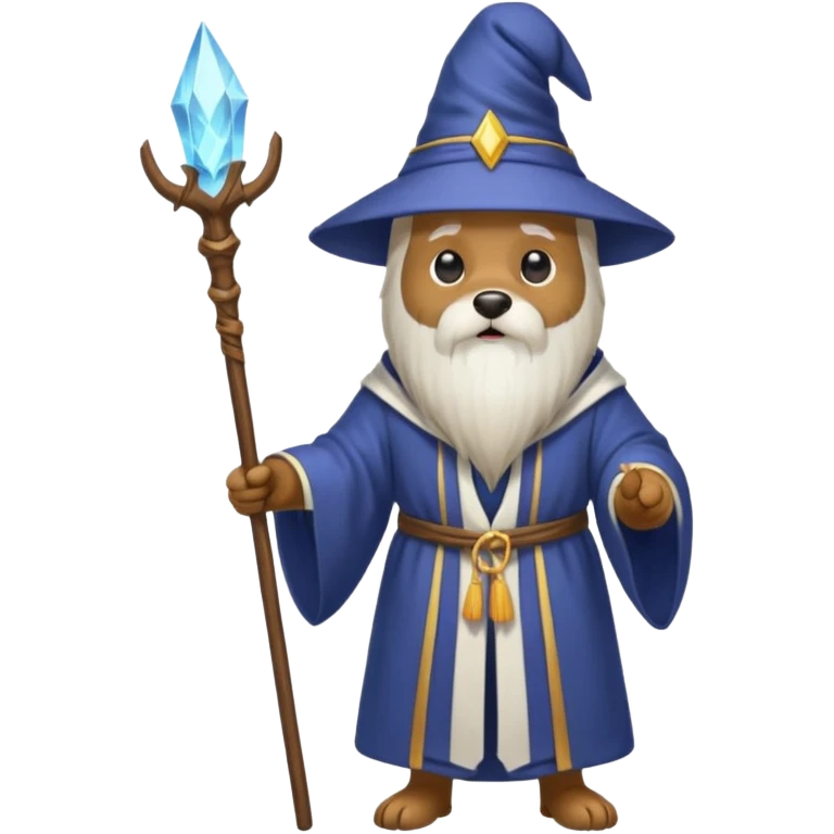 Dog wizard emoji