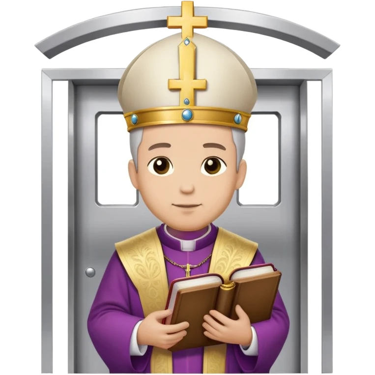 Obispo bendiciendo ascensor emoji
