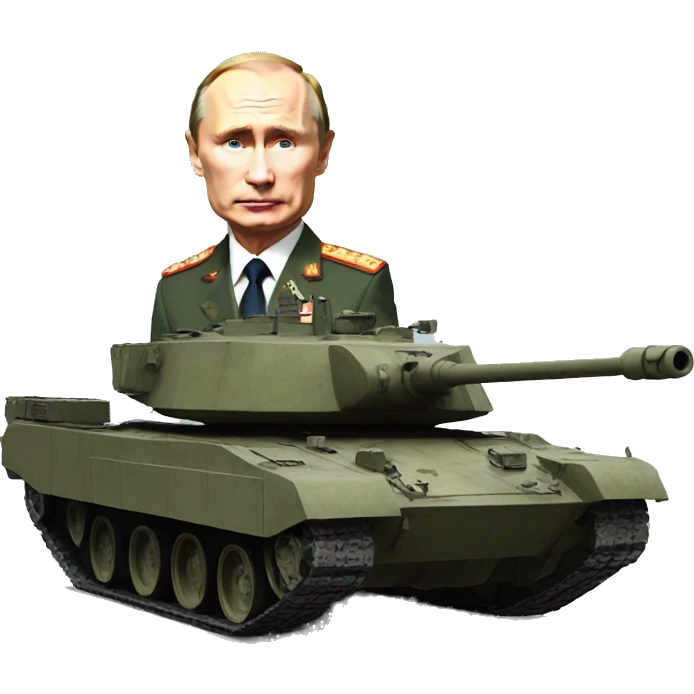 Putin and tank emoji