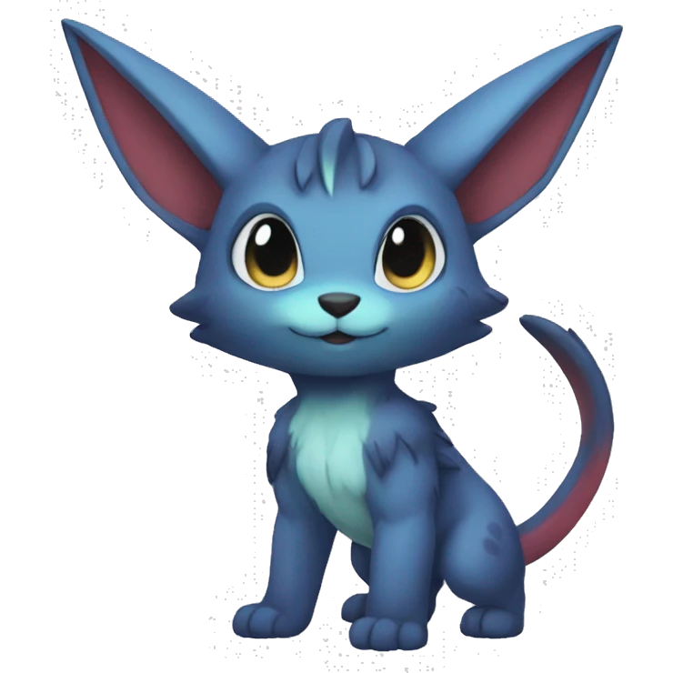 a anthro chibi-style Fakémon-hybrid full body emoji
