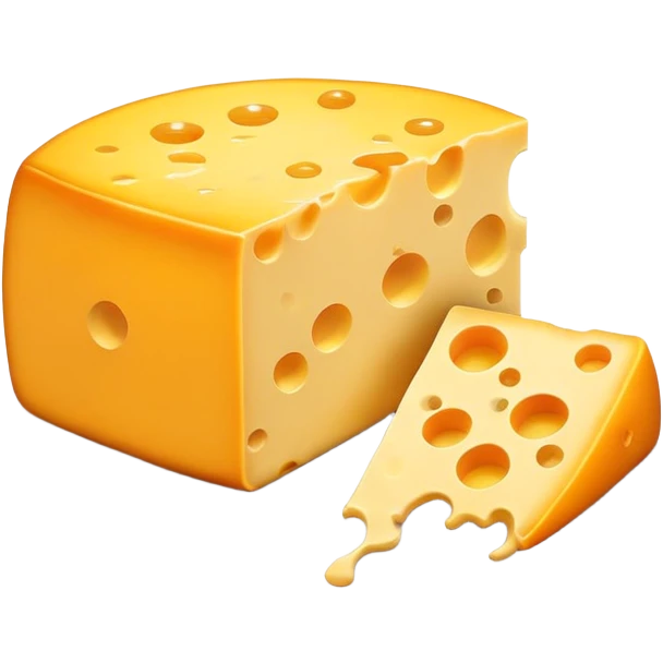 Flying cheese emoji