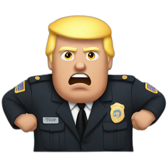 trump-getting-arrested emoji