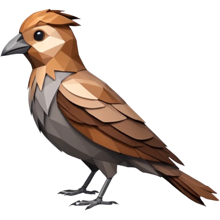 dead bird low poly emoji