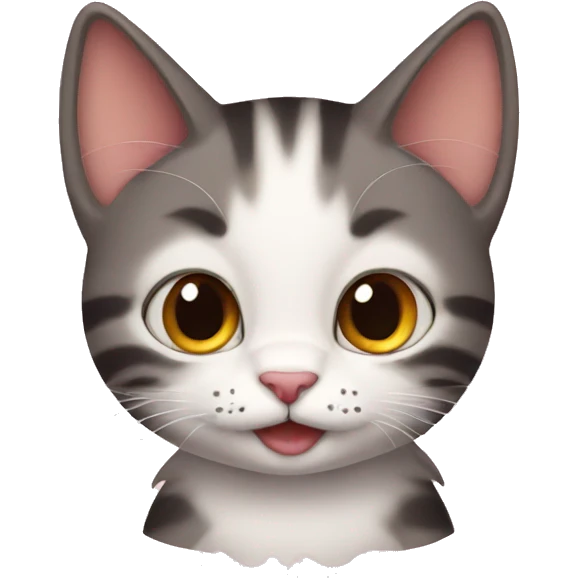 Cat being cute emoji