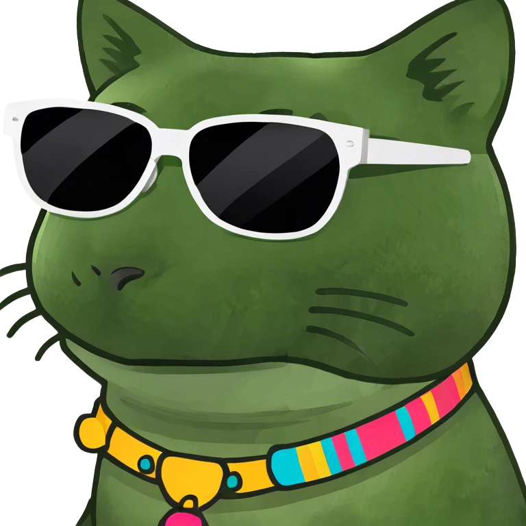 cat doing drugs emoji