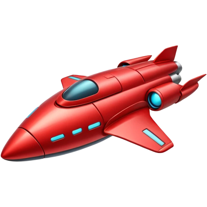 red spaceship emoji