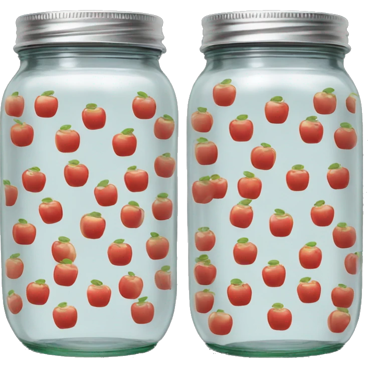 jam jar with apple logo on front emoji