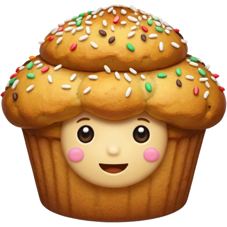 gold muffin emoji