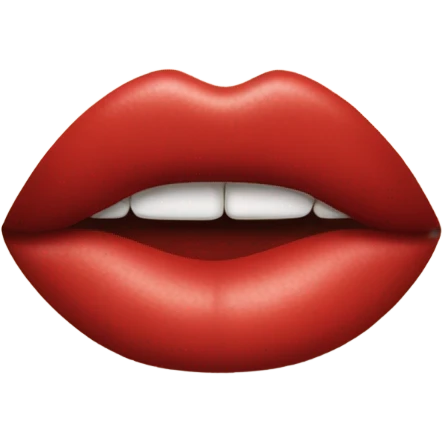 Kisses red emoji