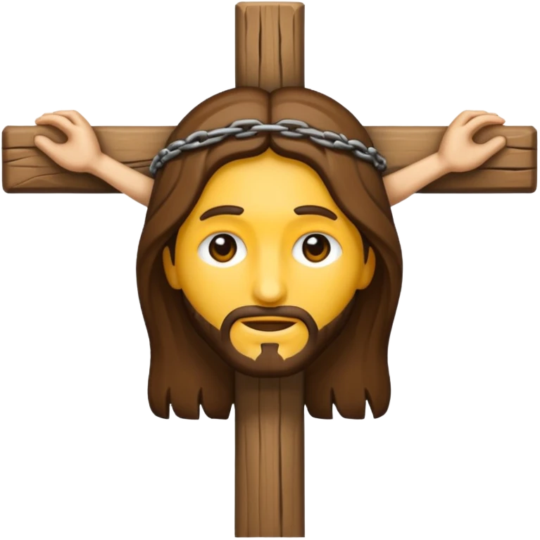 Hazme un emoji con jesuscristo en la cruz emoji