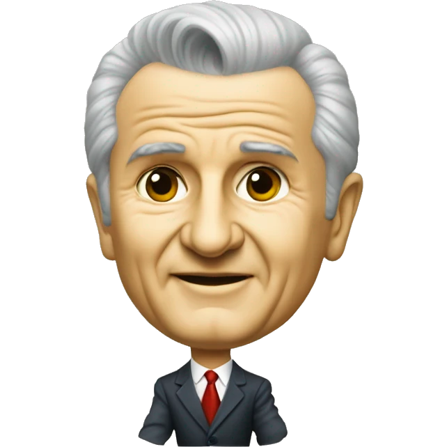 Nicolae Ceausescu playing a game emoji