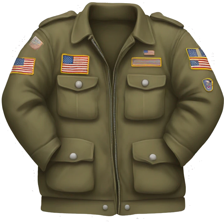 torn dirty military jacket emoji