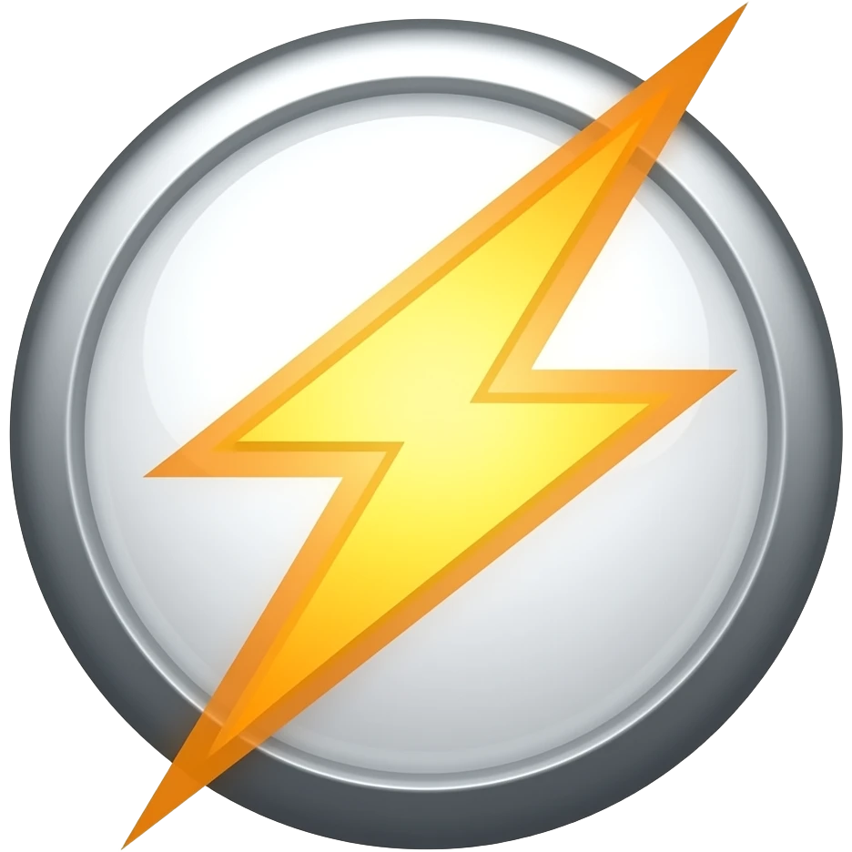 The flash emoji
