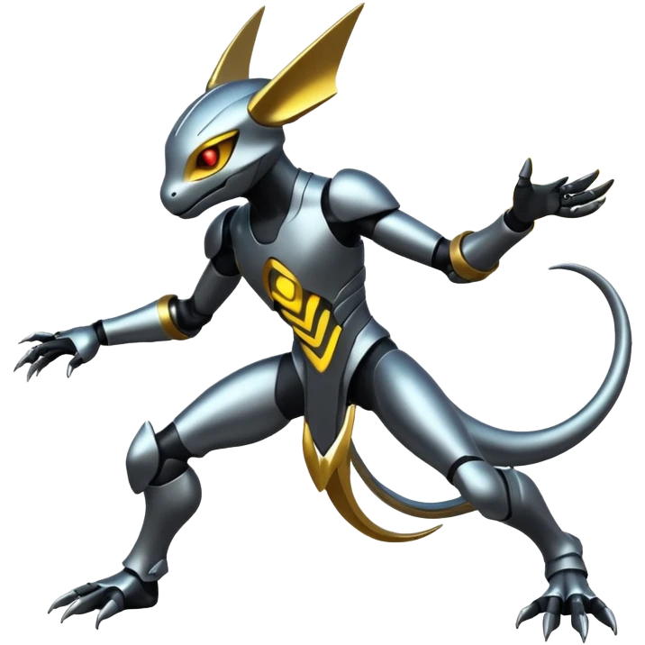 Modern Cyber Lombax-Fakémon-creature, full body emoji