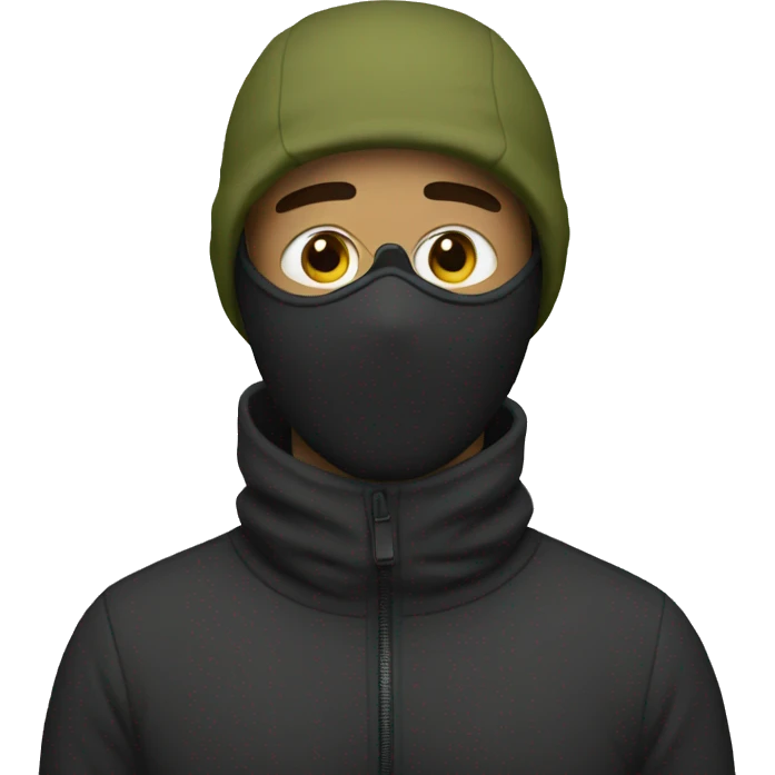 Guy with ski mask emoji