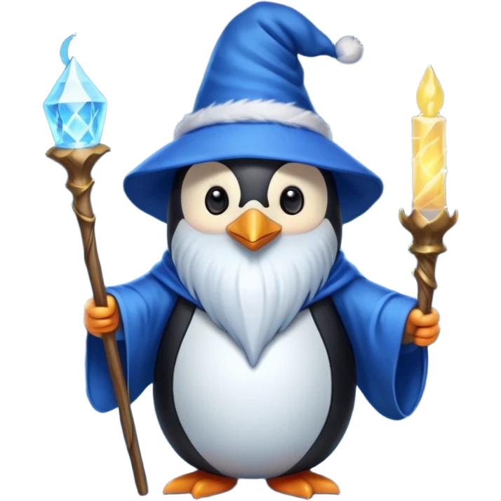 Penguin Wizard emoji