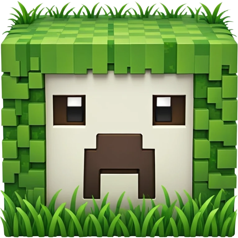 Minecraft grass block emoji