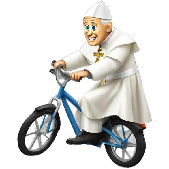 Pope on a bike emoji