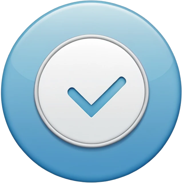 круг в котором белая галочка (галочка в круге) (ты заебал лица генерировать) emoji