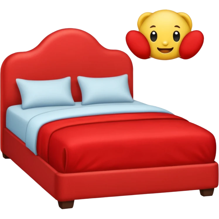 red bed emoji emoji