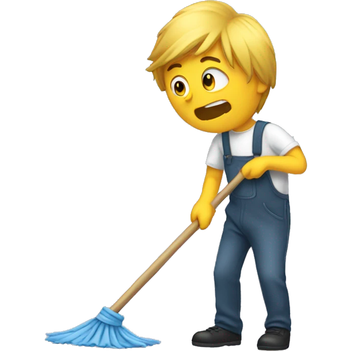 loser mopping emoji