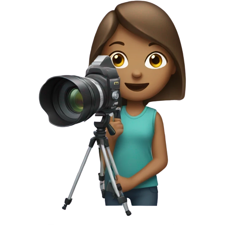 girl with video camera emoji