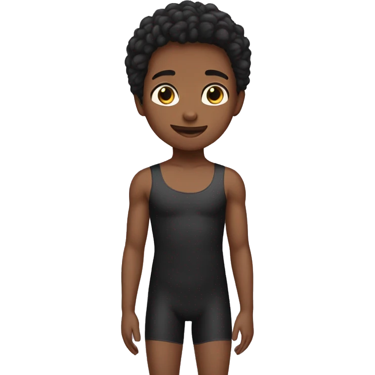 Boy in girls leotard and tights not nsfw emoji