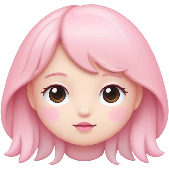 Cute aesthetic pink emoji