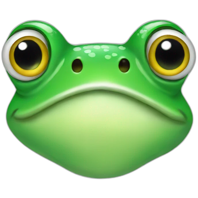 Frog with a mustache emoji