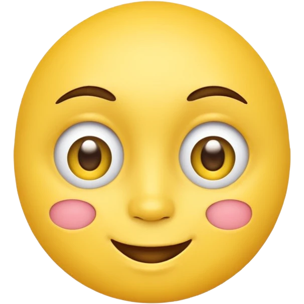 Yellow face with kissy and cute eyes  emoji
