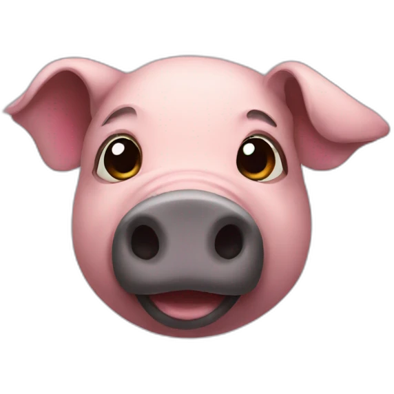 Black pig emoji