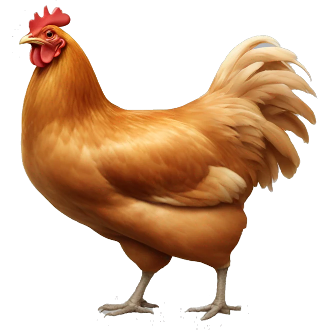 Chicken butt emoji