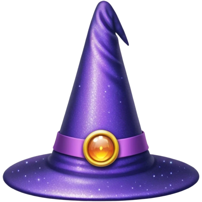Glitter Chapéu de bruxa emoji