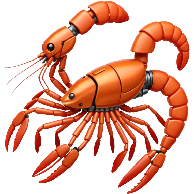 Shrimp mech emoji