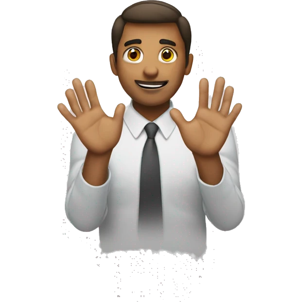 offer with hands in front of him together emoji