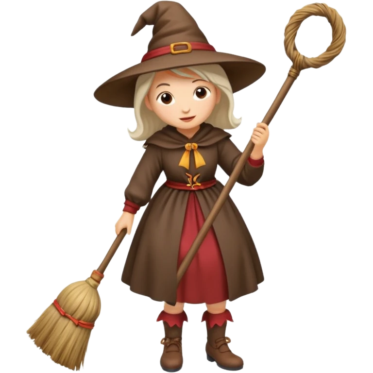 Befana sulla scopa emoji